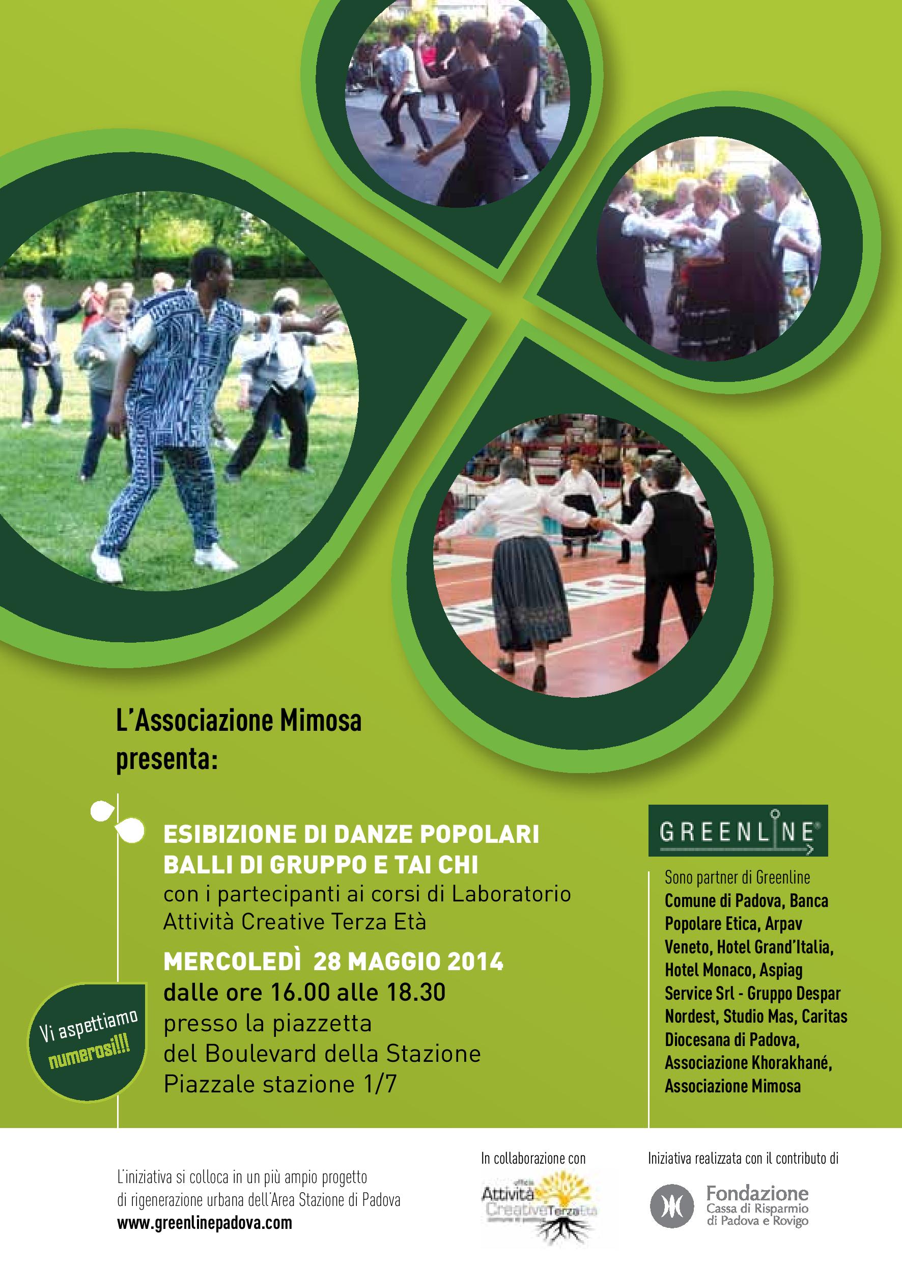 Greenline Esibizione Di Danze Popolari Balli Di Gruppo E Tai Chi 28 05 14 Associazione Mimosa